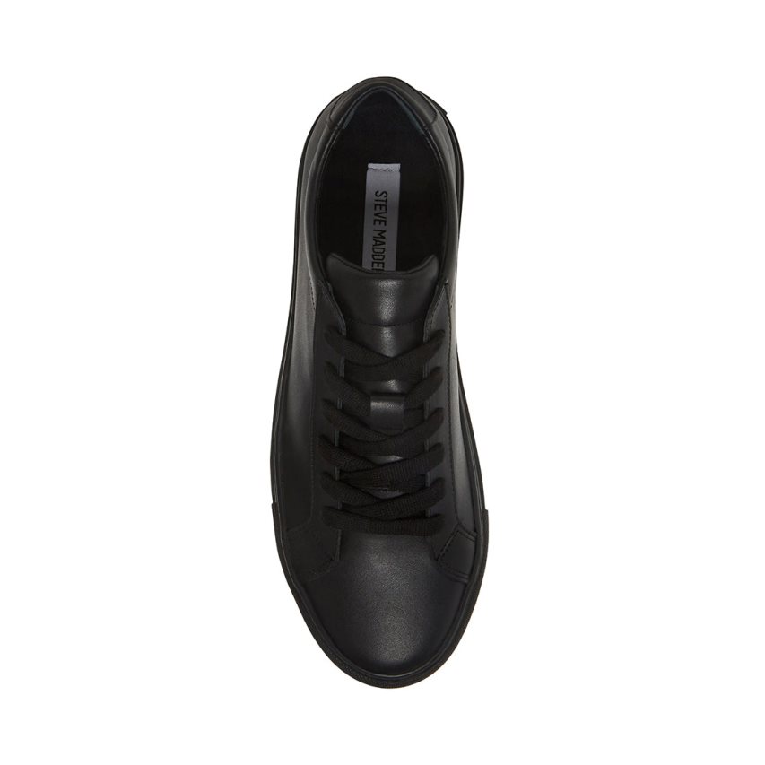 Black Steve Madden Bolo Men's Sneakers | PH 9186ABJ